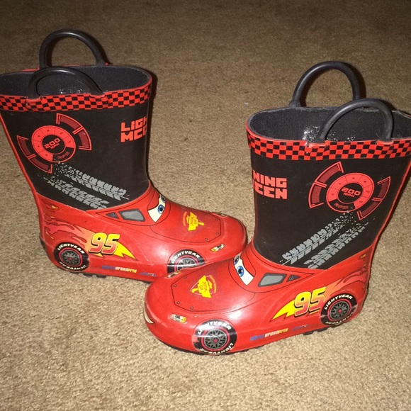 lightning mcqueen rain boots